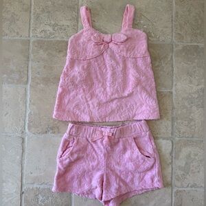 Janie and Jack Floral Terry Jacquard Set